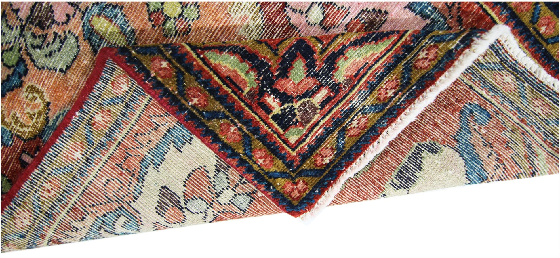Handmade Vintage Persian Kerman Rug | 124 x 63 cm | 4'1" x 2'1" - Najaf Rugs & Textile