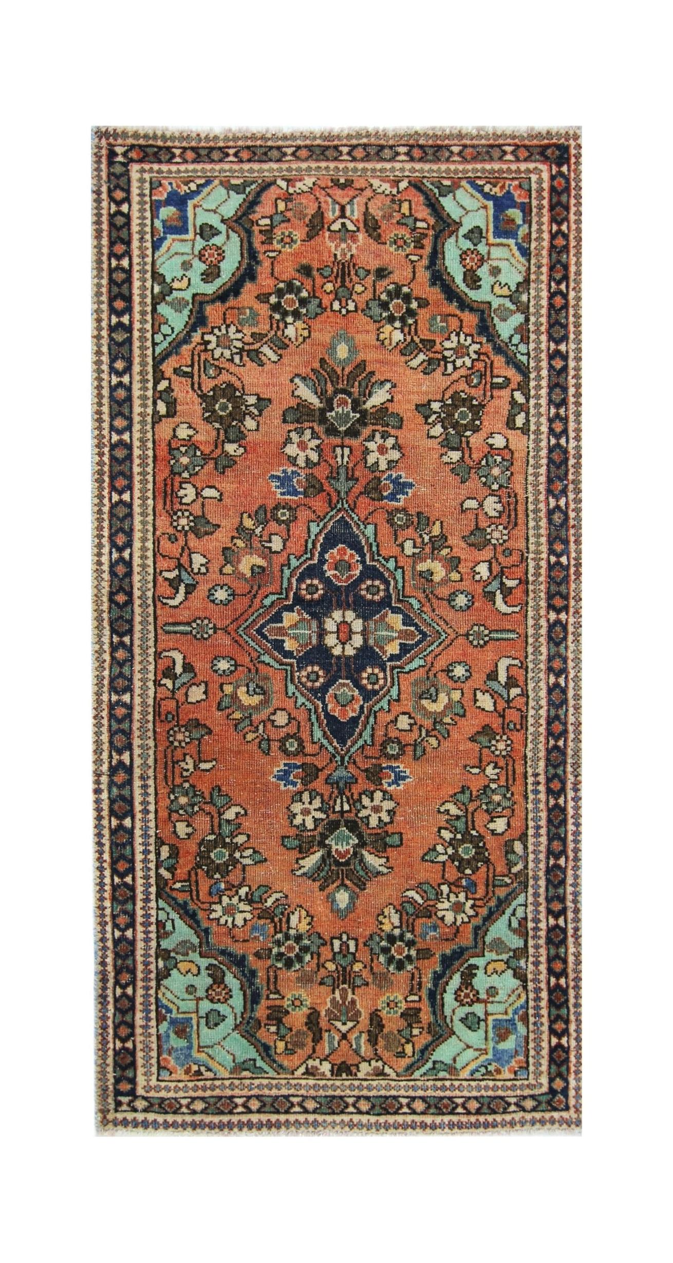 Vintage Persian Kerman Rug