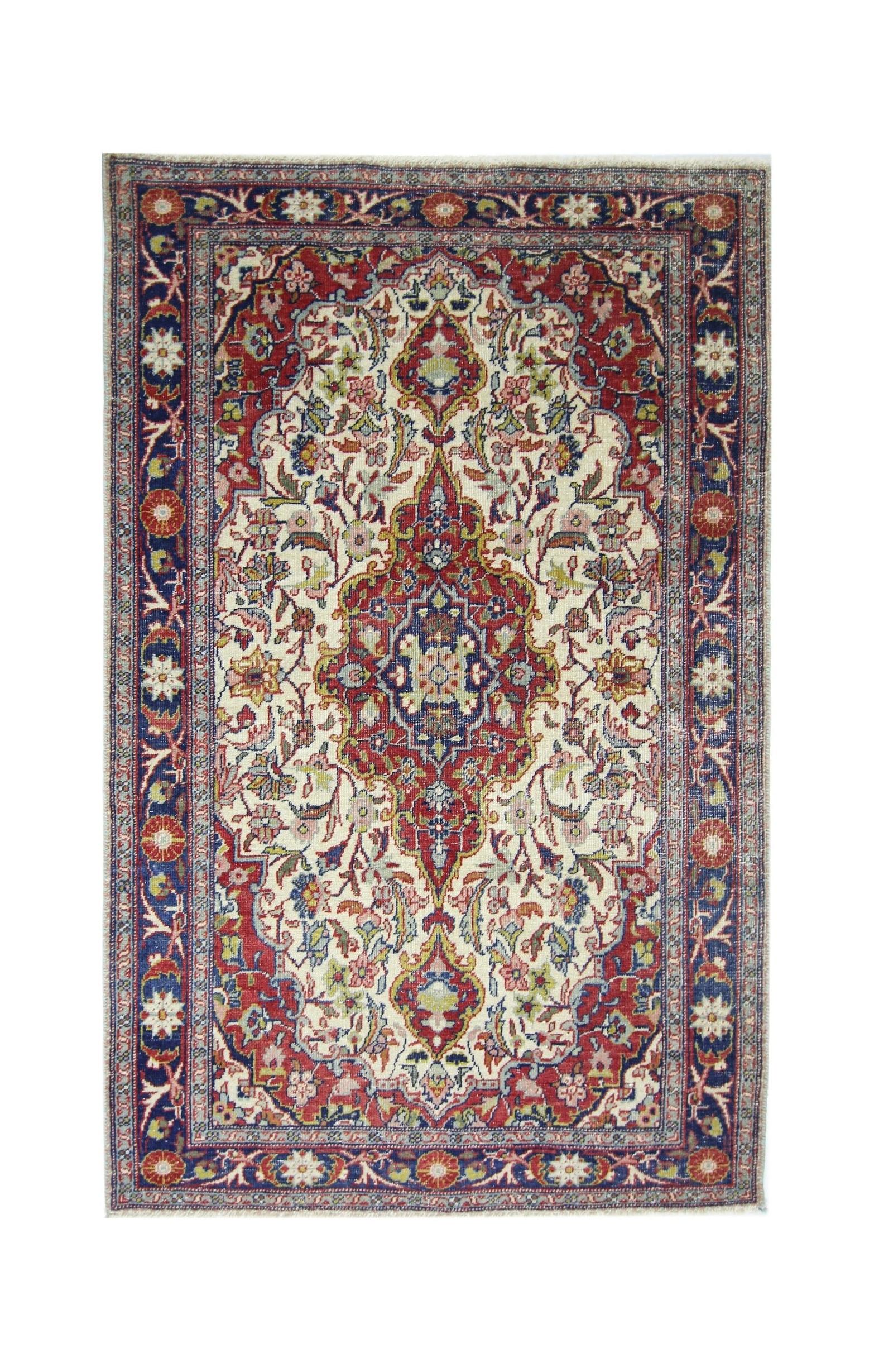 Vintage Persian Kerman Rug