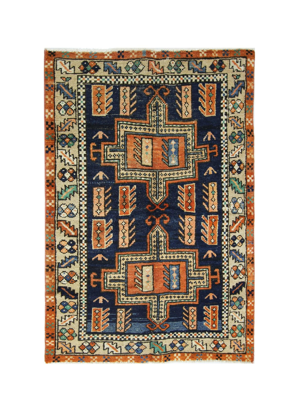 Vintage Persian Kerman Rug