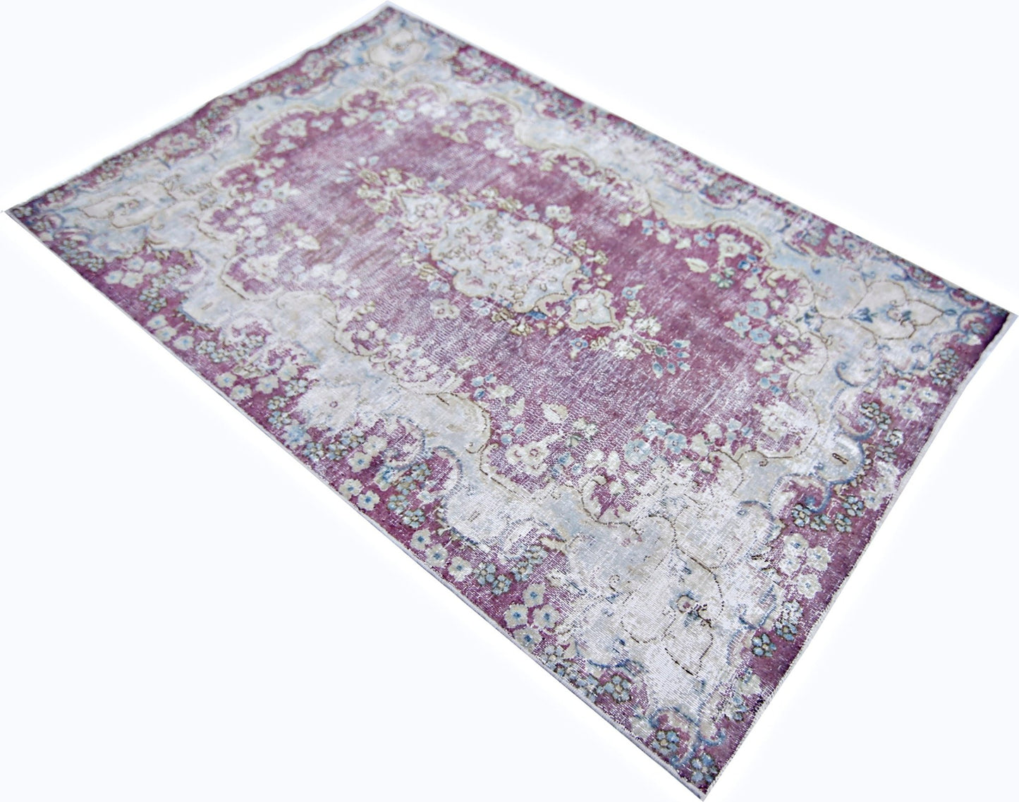Handmade Vintage Persian Kerman Rug | 140 x 88 cm | 4'7" x 2'10" - Najaf Rugs & Textile