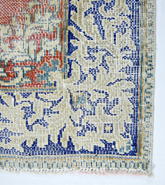 Handmade Vintage Persian Kerman Rug | 140 x 89 cm | 4'7" x 2'11" - Najaf Rugs & Textile