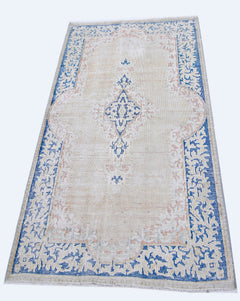 Handmade Vintage Persian Kerman Rug | 141 x 86 cm | 4'7" x 2'10" - Najaf Rugs & Textile