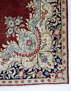 Handmade Vintage Persian Kerman Rug | 152 x 88 cm | 5' x 2'11" - Najaf Rugs & Textile