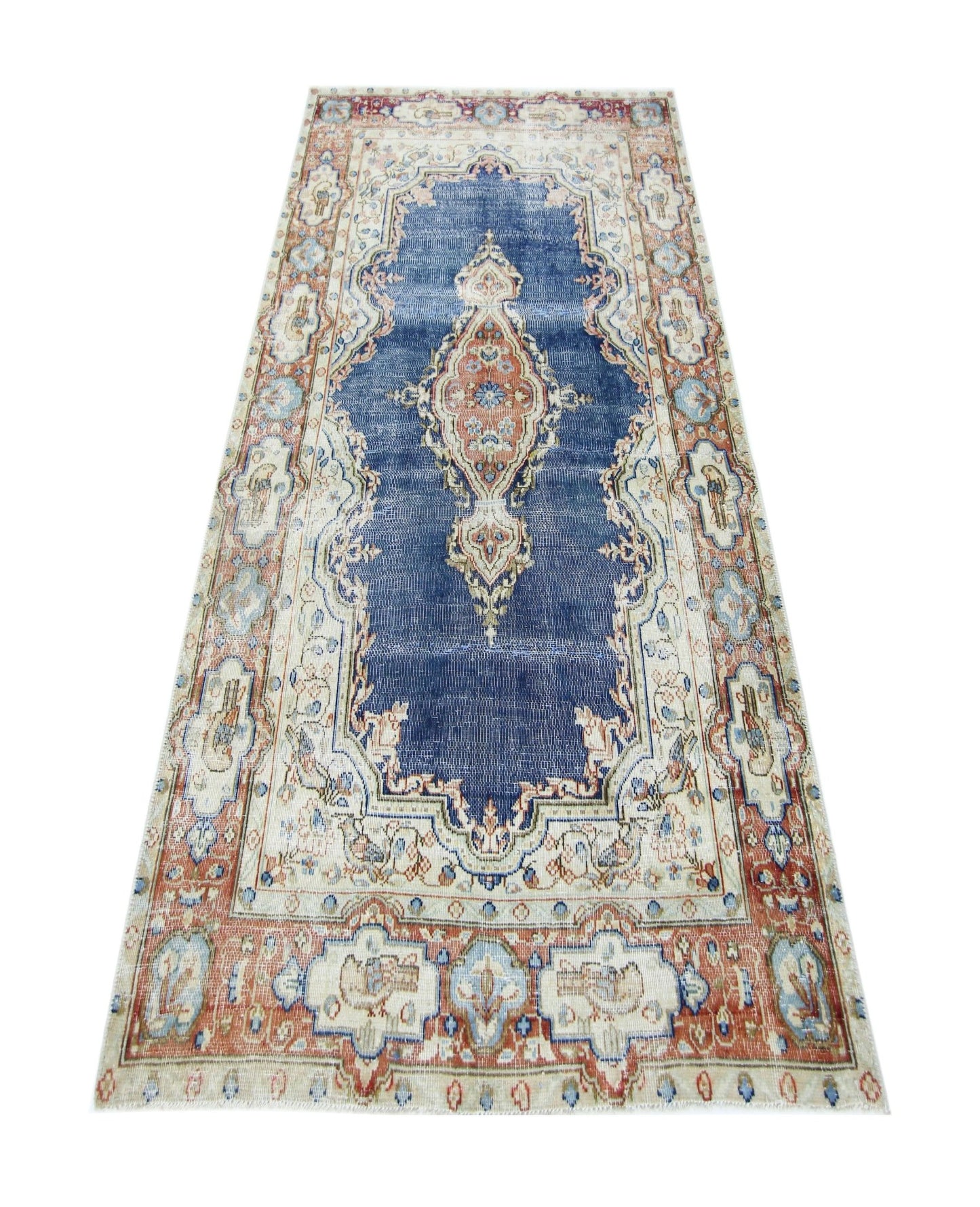 Handmade Vintage Persian Kerman Rug | 174 x 87 cm | 5'8" x 2'10" - Najaf Rugs & Textile