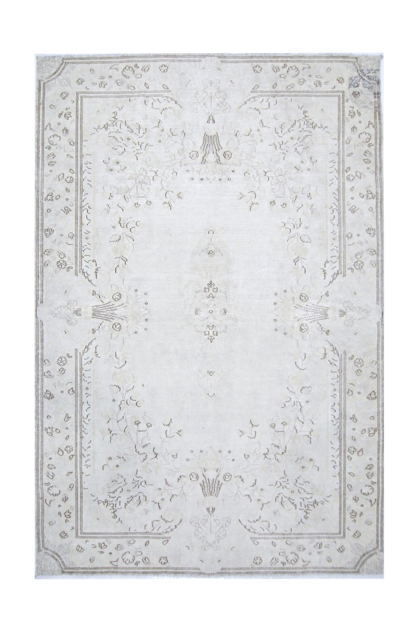 Handmade Vintage Persian Kerman Rug | 190 x 127 cm | 6'3" x 4'2" - Najaf Rugs & Textile