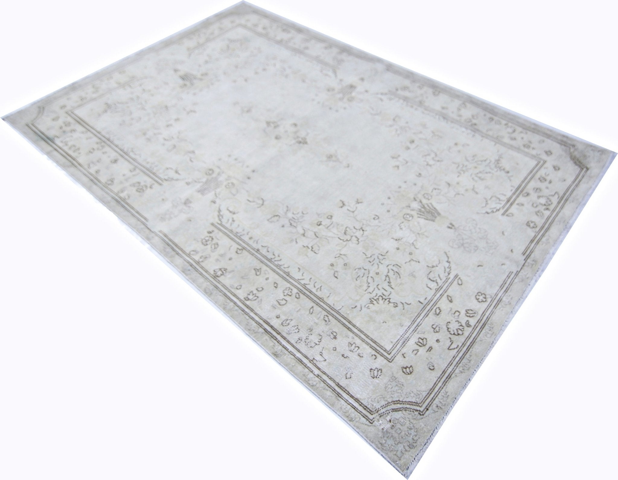 Handmade Vintage Persian Kerman Rug | 196 x 126 cm | 6'5" x 4'2" - Najaf Rugs & Textile