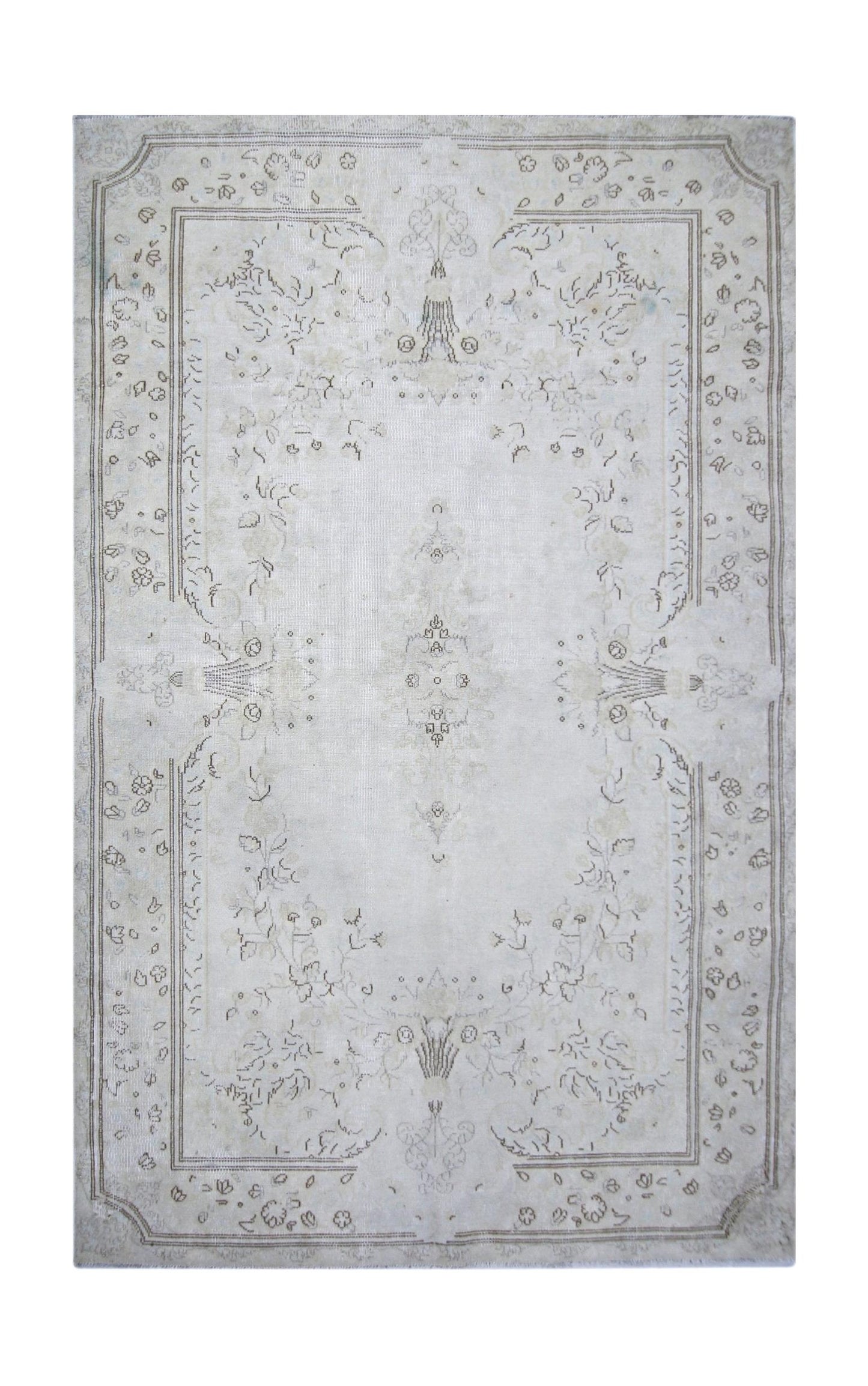 Handmade Vintage Persian Kerman Rug | 196 x 126 cm | 6'5" x 4'2" - Najaf Rugs & Textile
