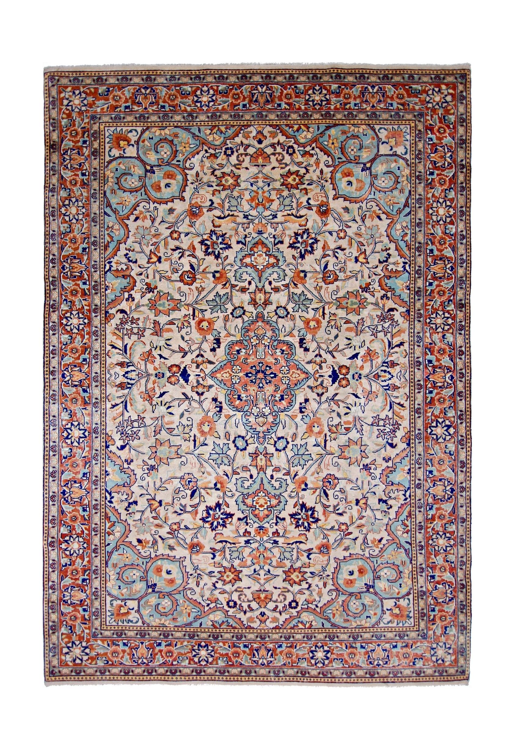Vintage Persian Kerman Rug