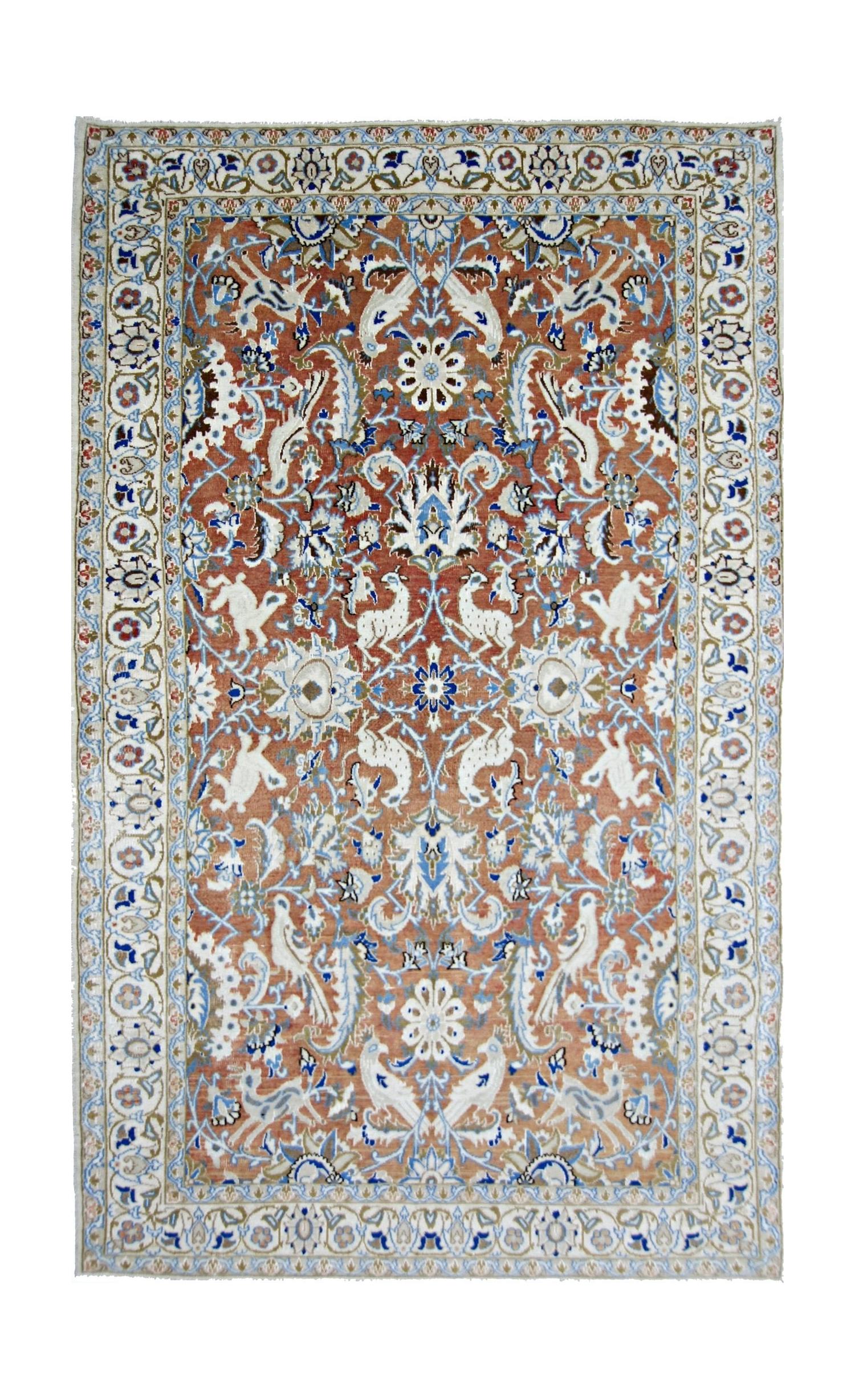 Vintage Persian Kerman Rug