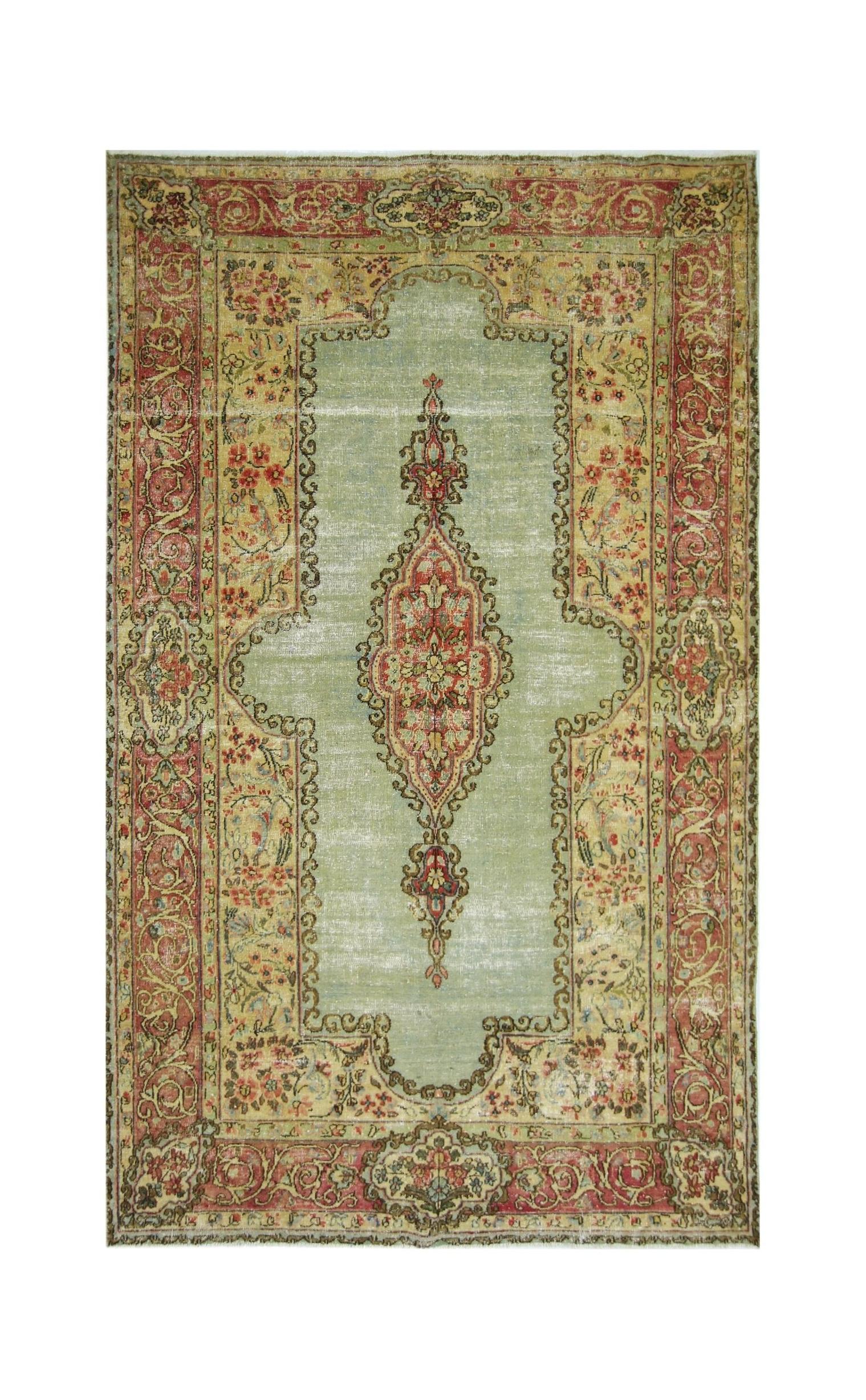 Vintage Persian Kerman Rug