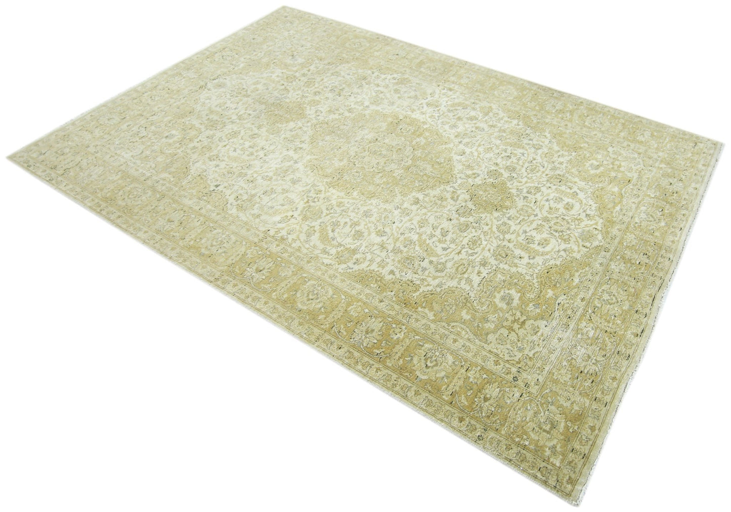 Handmade Vintage Persian Kerman Rug | 213 x 139 cm | 7' x 4'6" - Najaf Rugs & Textile
