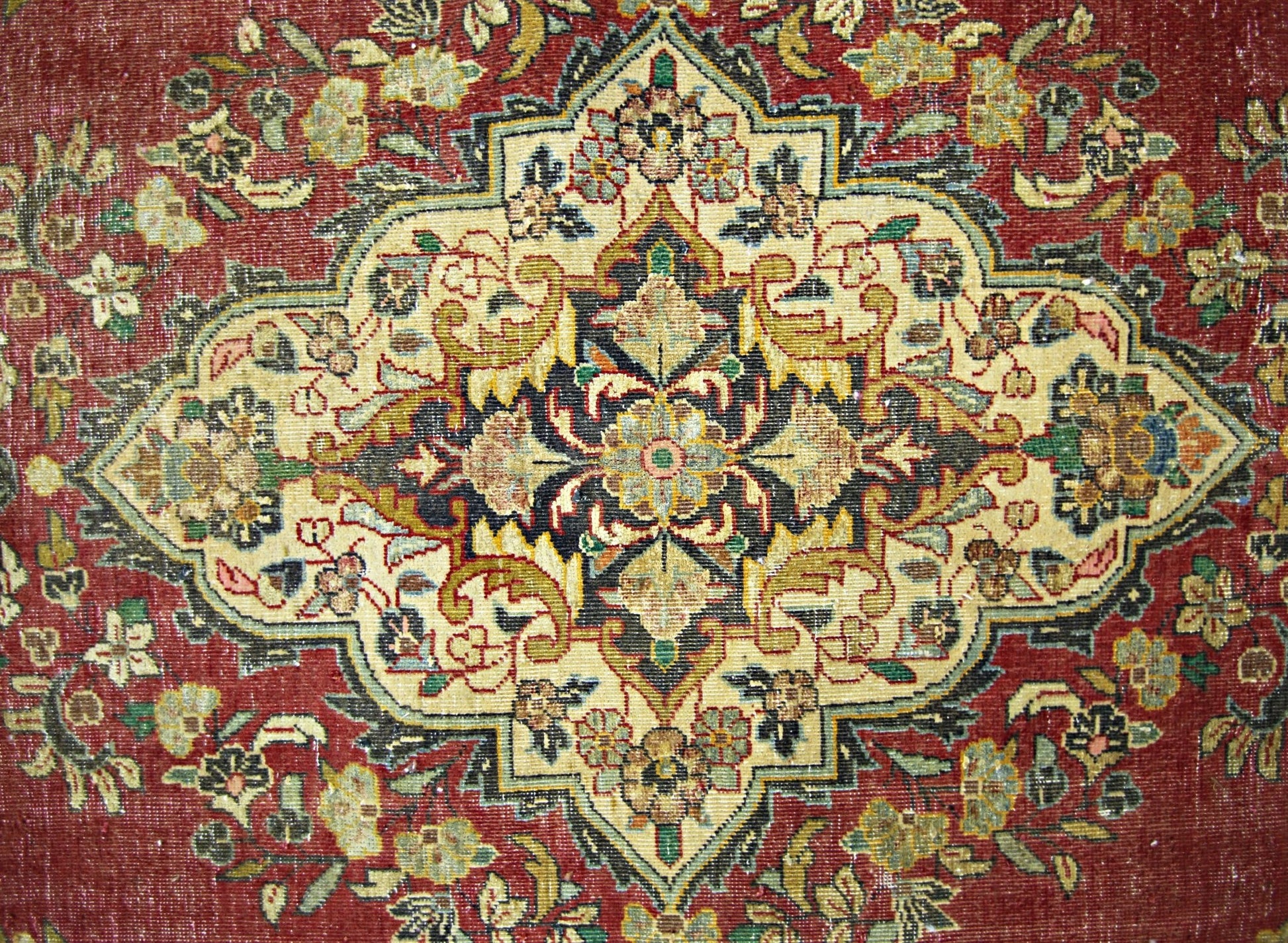 Handmade Vintage Persian Kerman Rug | 215 x 144 cm | 7'1" x 4'9" - Najaf Rugs & Textile