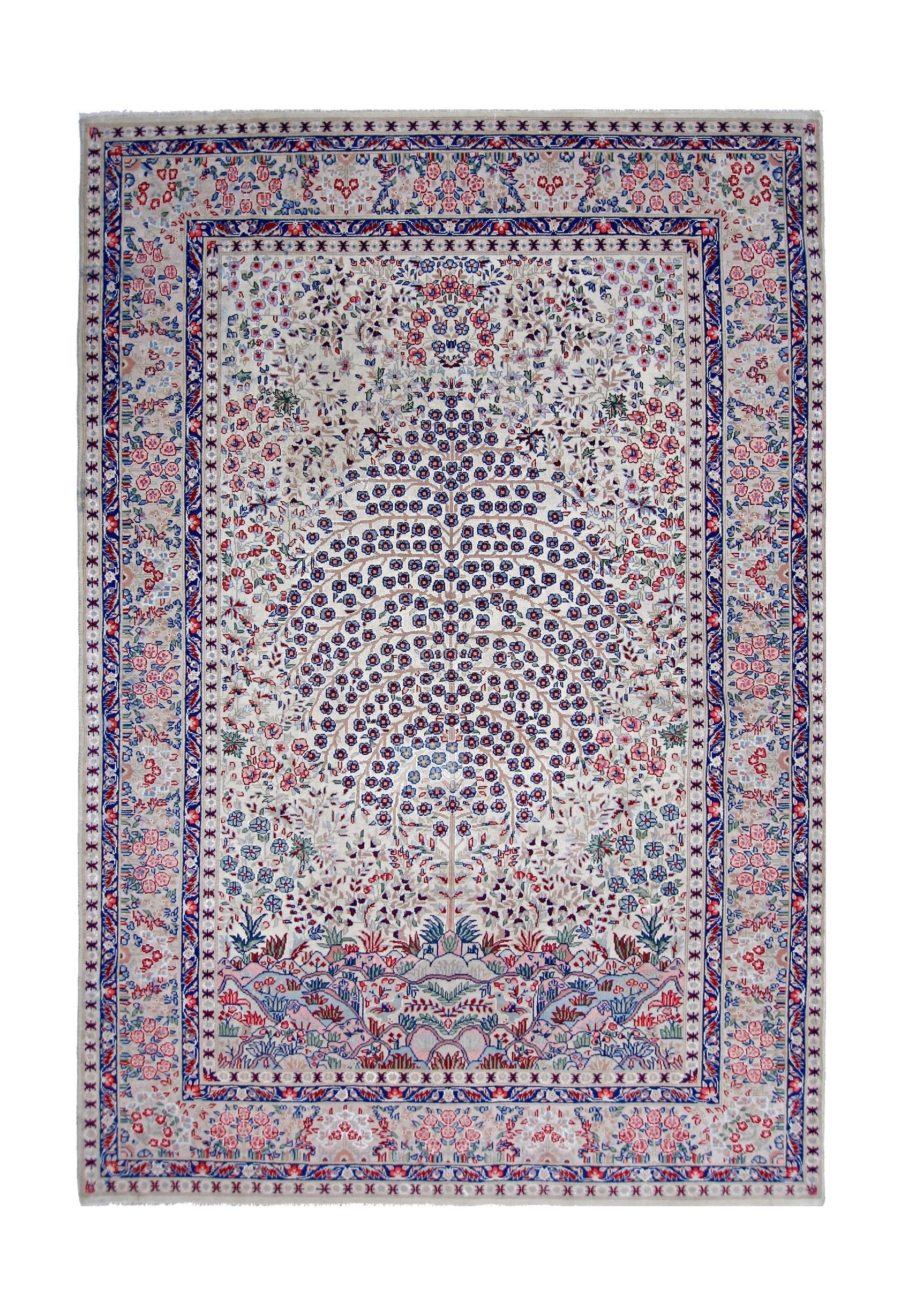 Vintage Persian Kerman Rug
