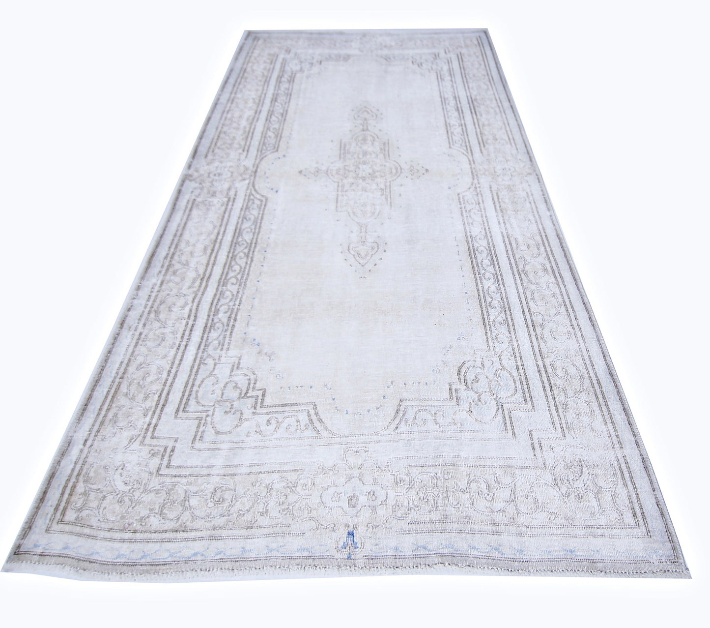 Handmade Vintage Persian Kerman Rug | 238 x 141 cm | 7'9" x 4'8" - Najaf Rugs & Textile