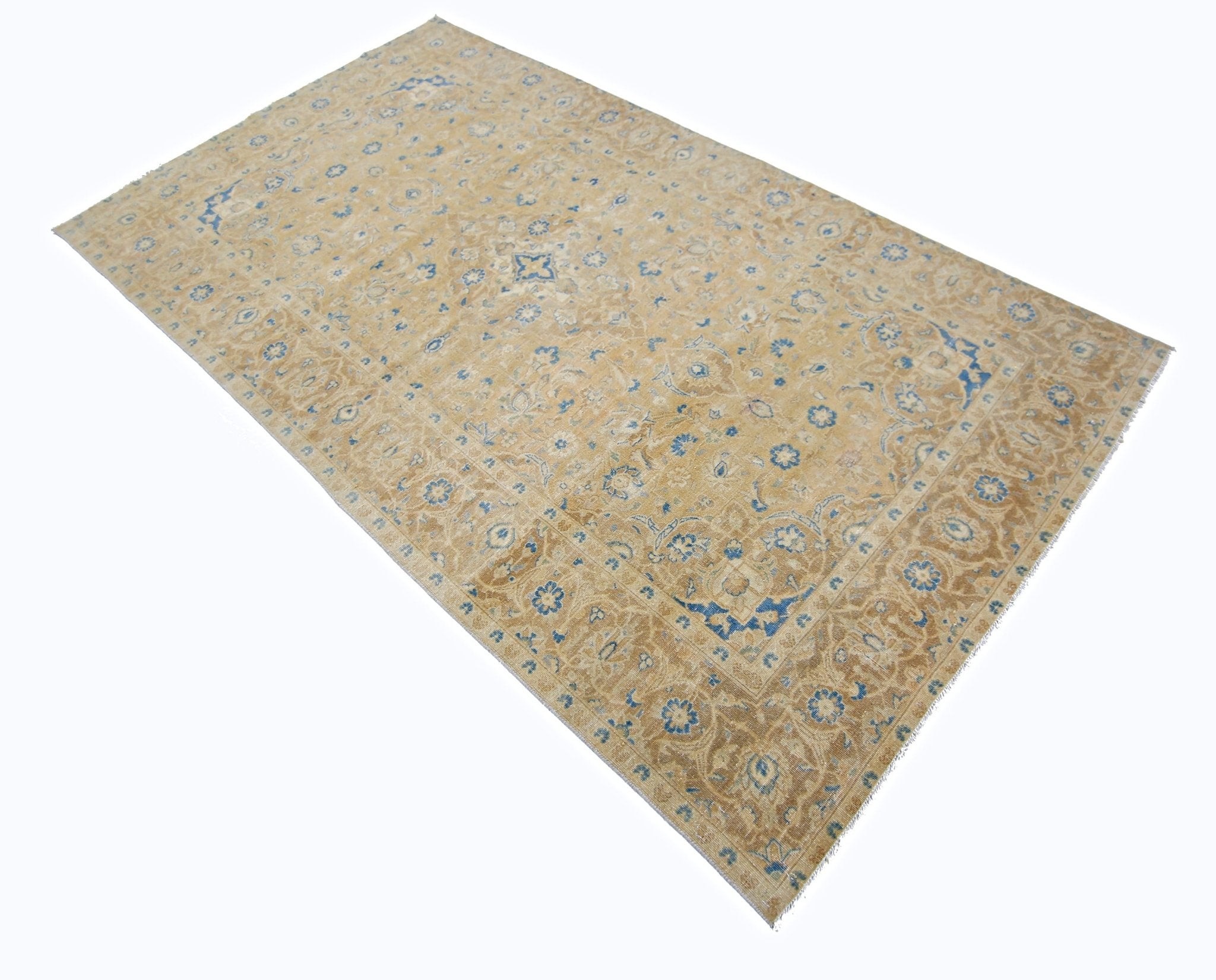 Handmade Vintage Persian Kerman Rug | 250 x 135 cm | 8'3" x 4'5" - Najaf Rugs & Textile
