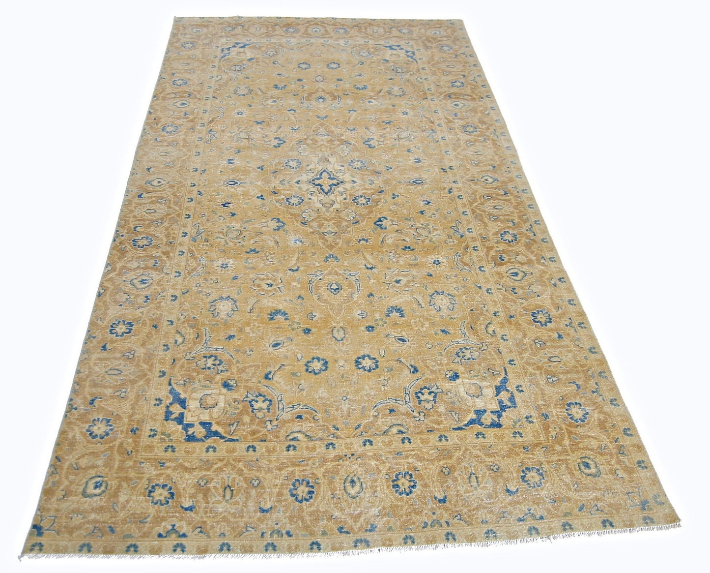 Handmade Vintage Persian Kerman Rug | 250 x 135 cm | 8'3" x 4'5" - Najaf Rugs & Textile