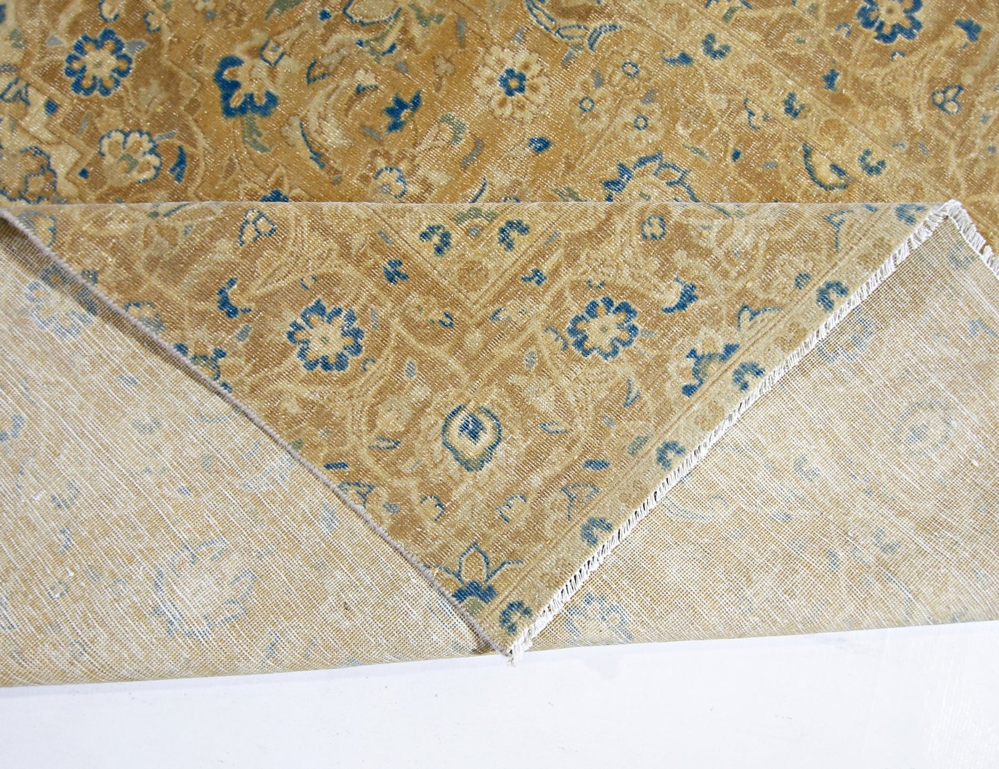 Handmade Vintage Persian Kerman Rug | 250 x 135 cm | 8'3" x 4'5" - Najaf Rugs & Textile
