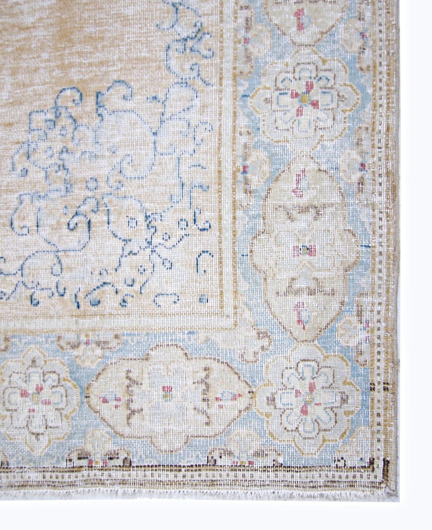 Handmade Vintage Persian Kerman Rug | 265 x 177 cm | 8'8" x 5'10" - Najaf Rugs & Textile