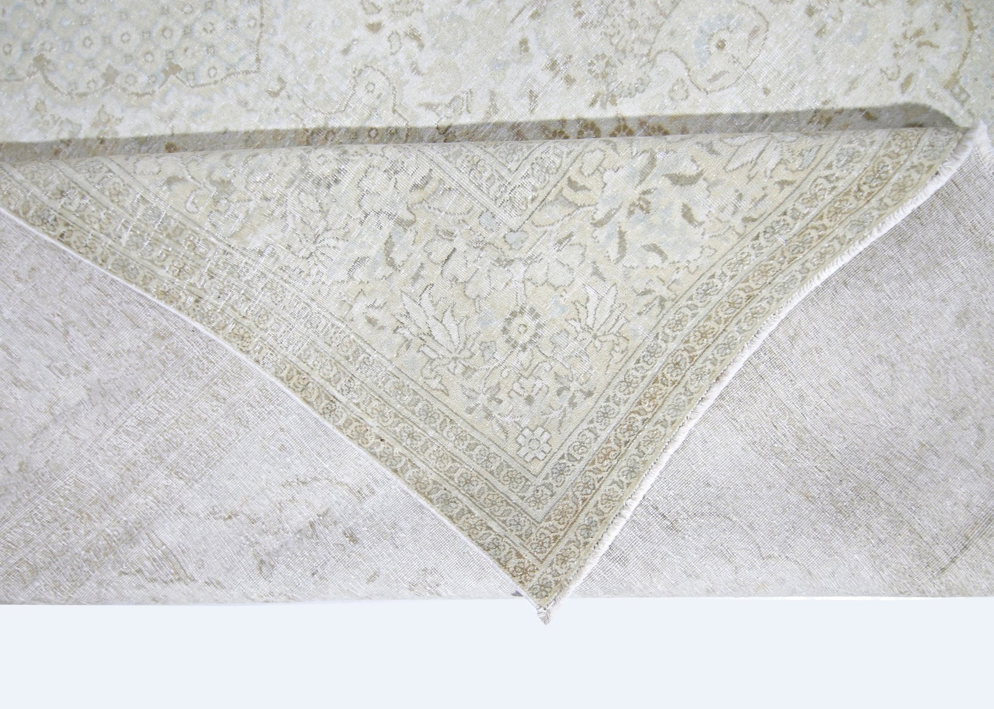 Handmade Vintage Persian Kerman Rug | 281 x 185 cm | 9'3" x 6'1" - Najaf Rugs & Textile