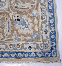 Handmade Vintage Persian Kerman Rug | 281 x 249 cm | 9'3" x 8'2" - Najaf Rugs & Textile