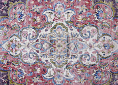 Handmade Vintage Persian Kerman Rug | 283 x 198 cm | 9'4" x 6'6" - Najaf Rugs & Textile