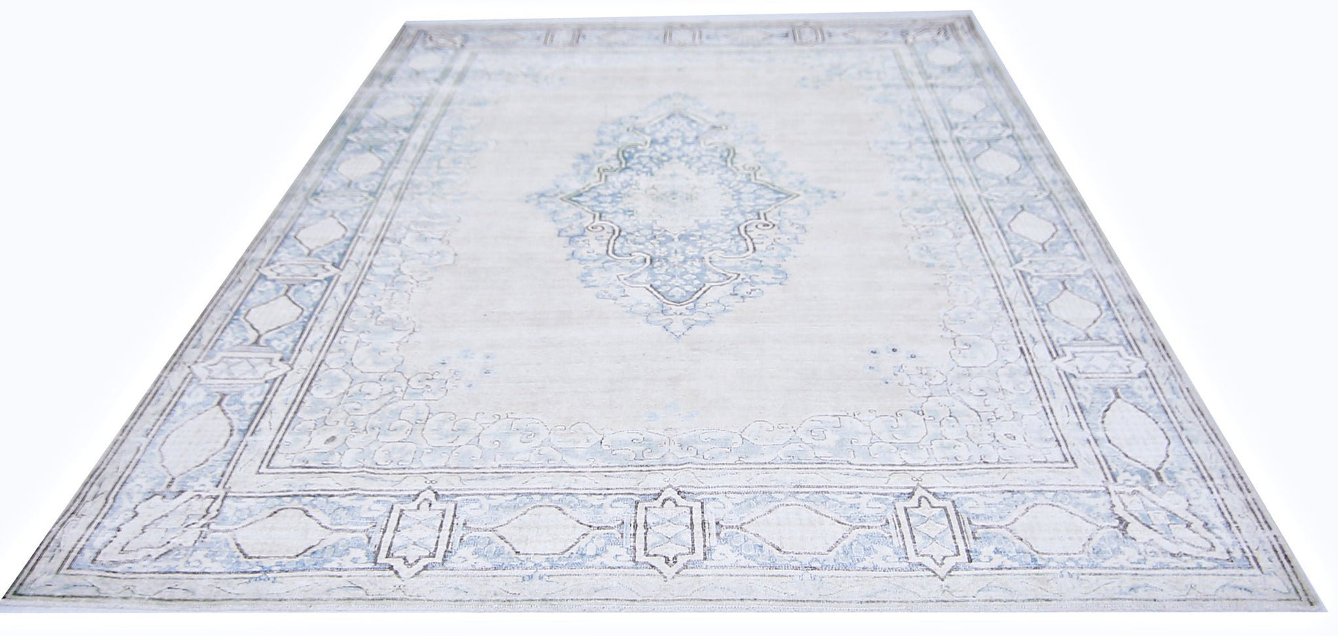 Handmade Vintage Persian Kerman Rug | 298 x 224 cm | 9'9" x 7'4" - Najaf Rugs & Textile