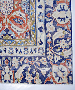 Handmade Vintage Persian Kerman Rug | 306 x 251 cm | 10'1" x 8'3" - Najaf Rugs & Textile