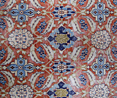 Handmade Vintage Persian Kerman Rug | 306 x 251 cm | 10'1" x 8'3" - Najaf Rugs & Textile