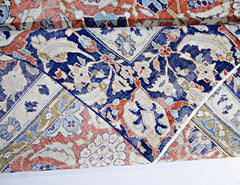 Handmade Vintage Persian Kerman Rug | 306 x 251 cm | 10'1" x 8'3" - Najaf Rugs & Textile