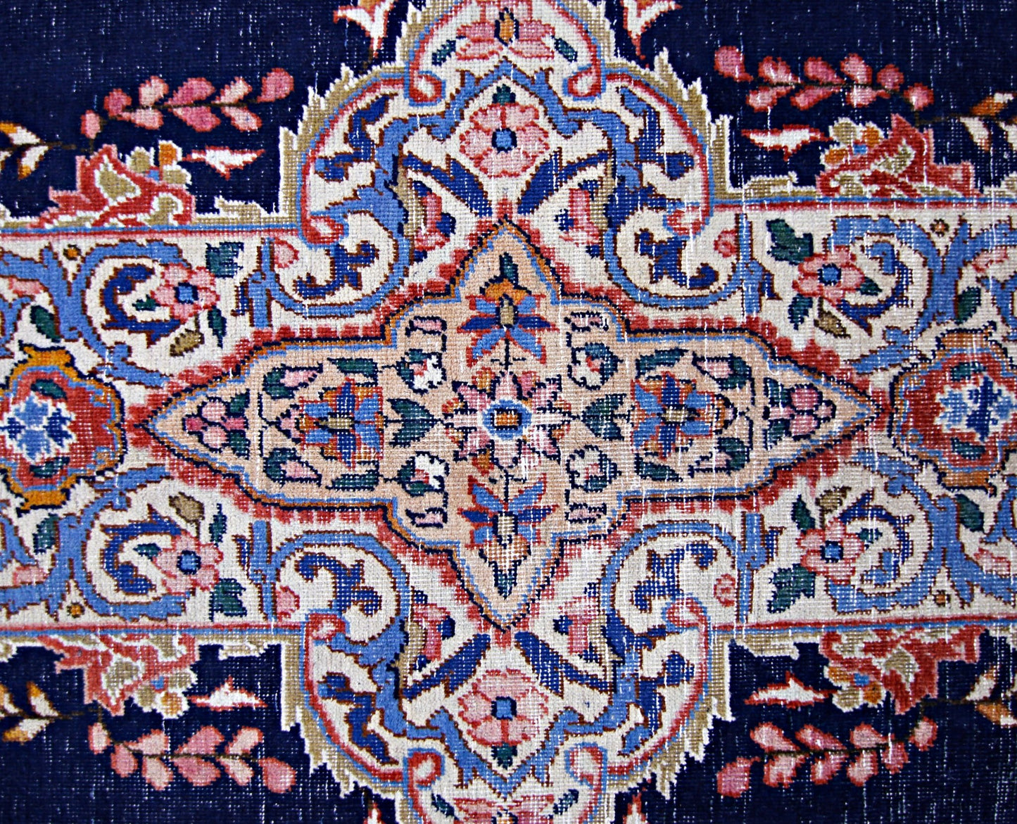 Handmade Vintage Persian Kerman Rug | 326 x 197 cm | 10'8" x 6'5" - Najaf Rugs & Textile