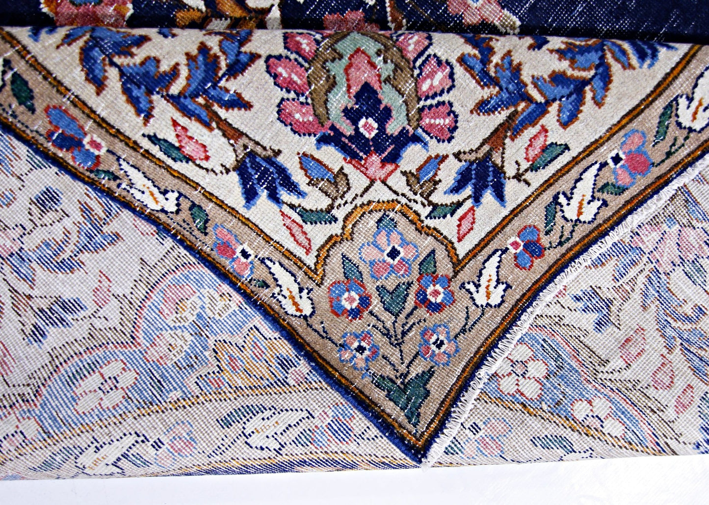 Handmade Vintage Persian Kerman Rug | 326 x 197 cm | 10'8" x 6'5" - Najaf Rugs & Textile