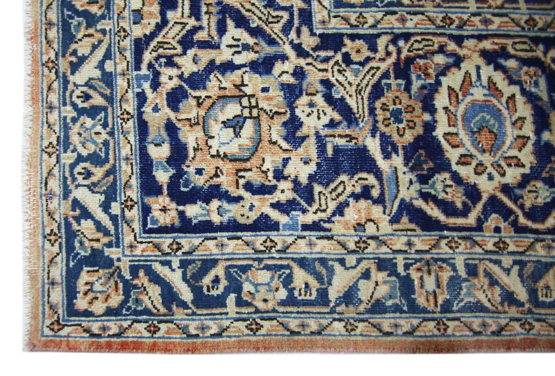 Handmade Vintage Persian Kerman Rug | 329 x 239 cm | 10'9" x 7'10" - Najaf Rugs & Textile