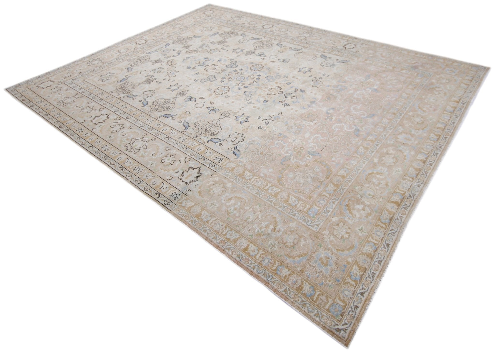 Handmade Vintage Persian Kerman Rug | 337 x 249 cm | 11'1" x 8'2" - Najaf Rugs & Textile