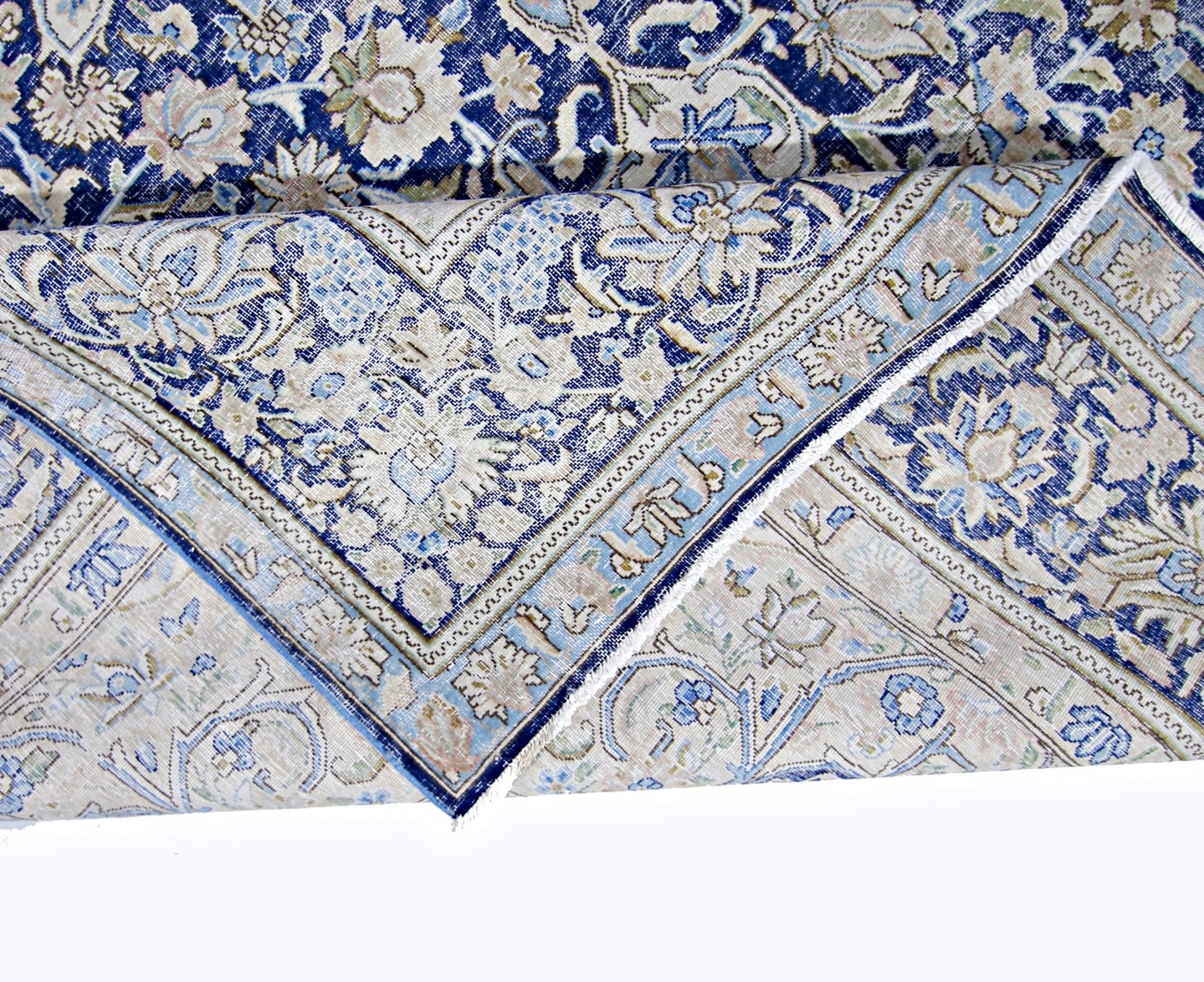 Handmade Vintage Persian Kerman Rug | 345 x 250 cm | 11'4" x 8'2" - Najaf Rugs & Textile