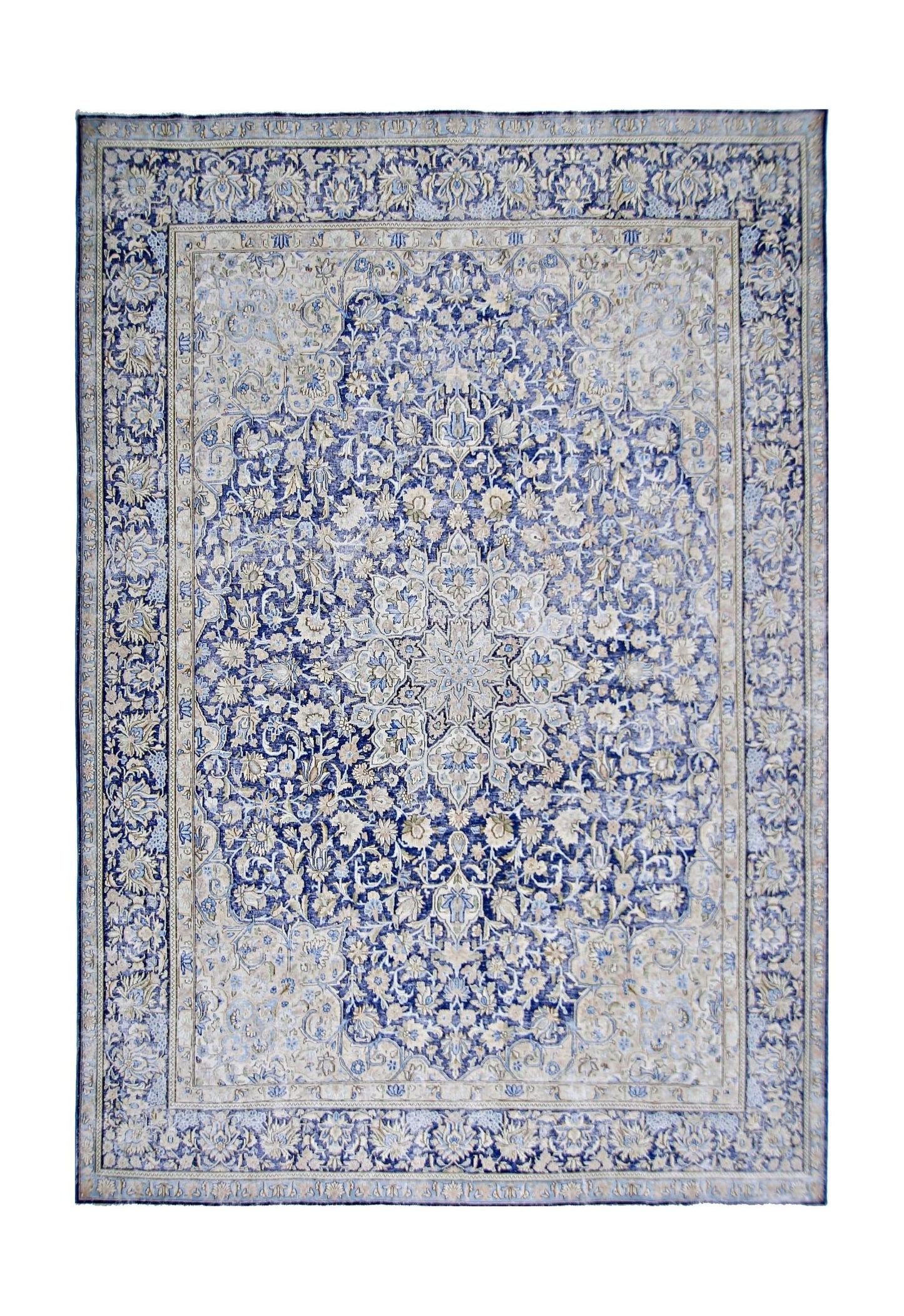 Handmade Vintage Persian Kerman Rug | 345 x 250 cm | 11'4" x 8'2" - Najaf Rugs & Textile