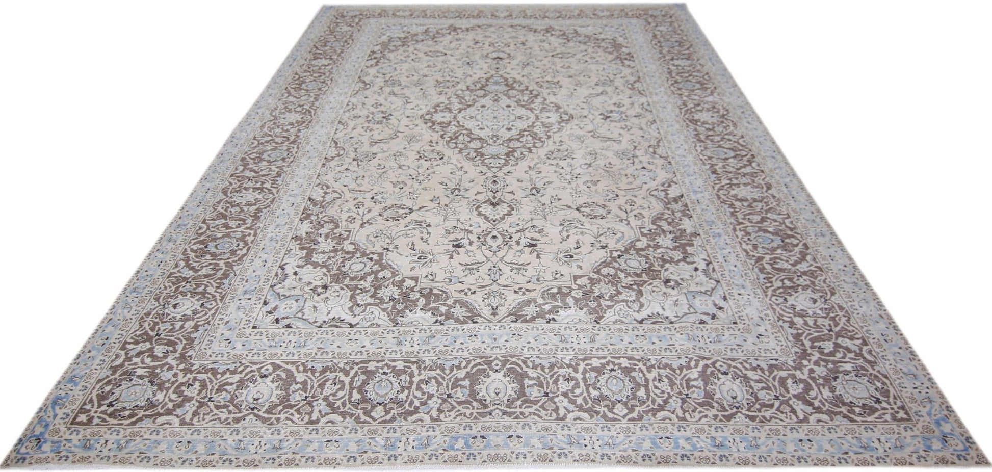 Handmade Vintage Persian Kerman Rug | 345 x 256 cm | 11'4" x 8'5" - Najaf Rugs & Textile