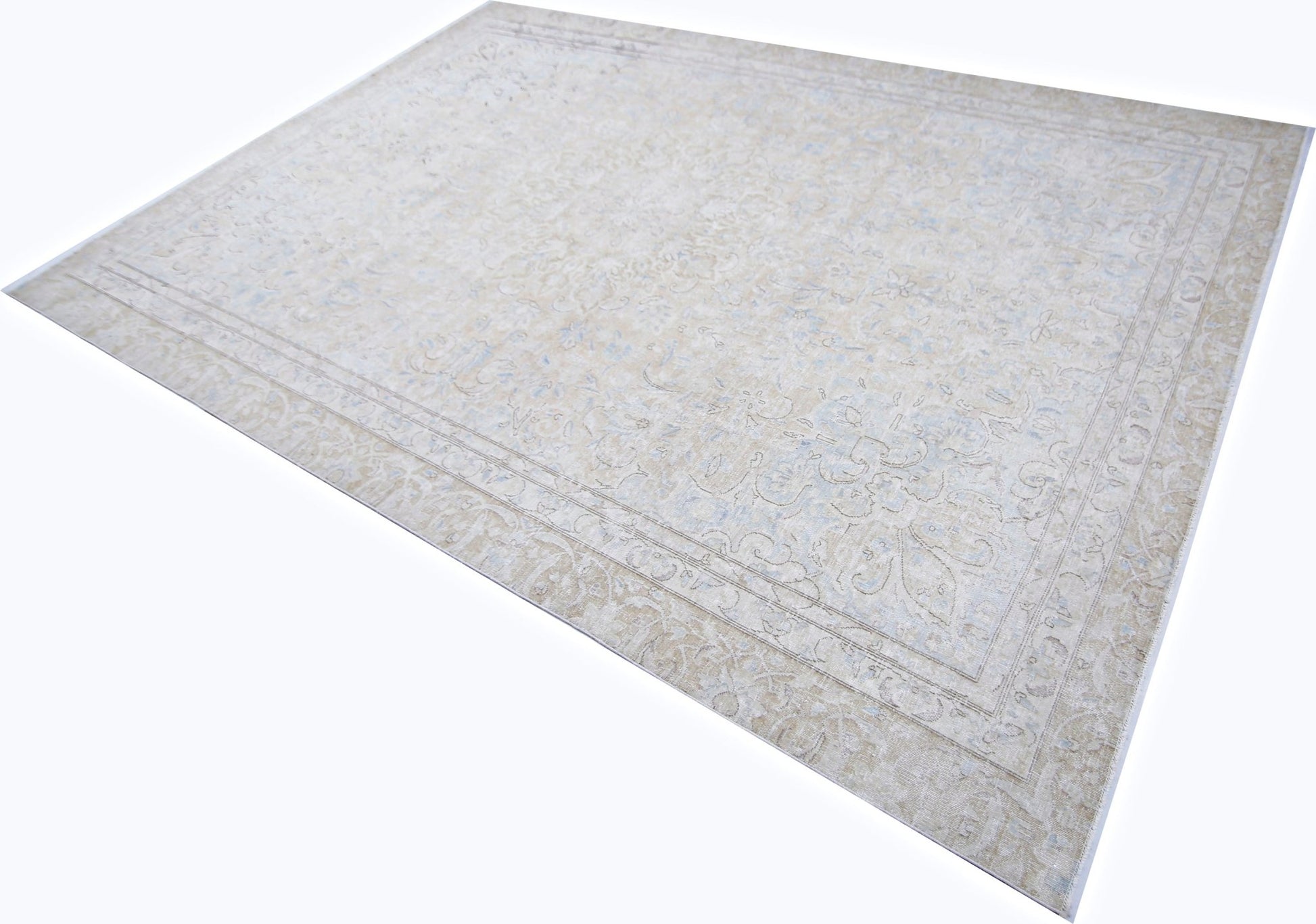 Handmade Vintage Persian Kerman Rug | 350 x 239 cm | 11'6" x 7'10" - Najaf Rugs & Textile