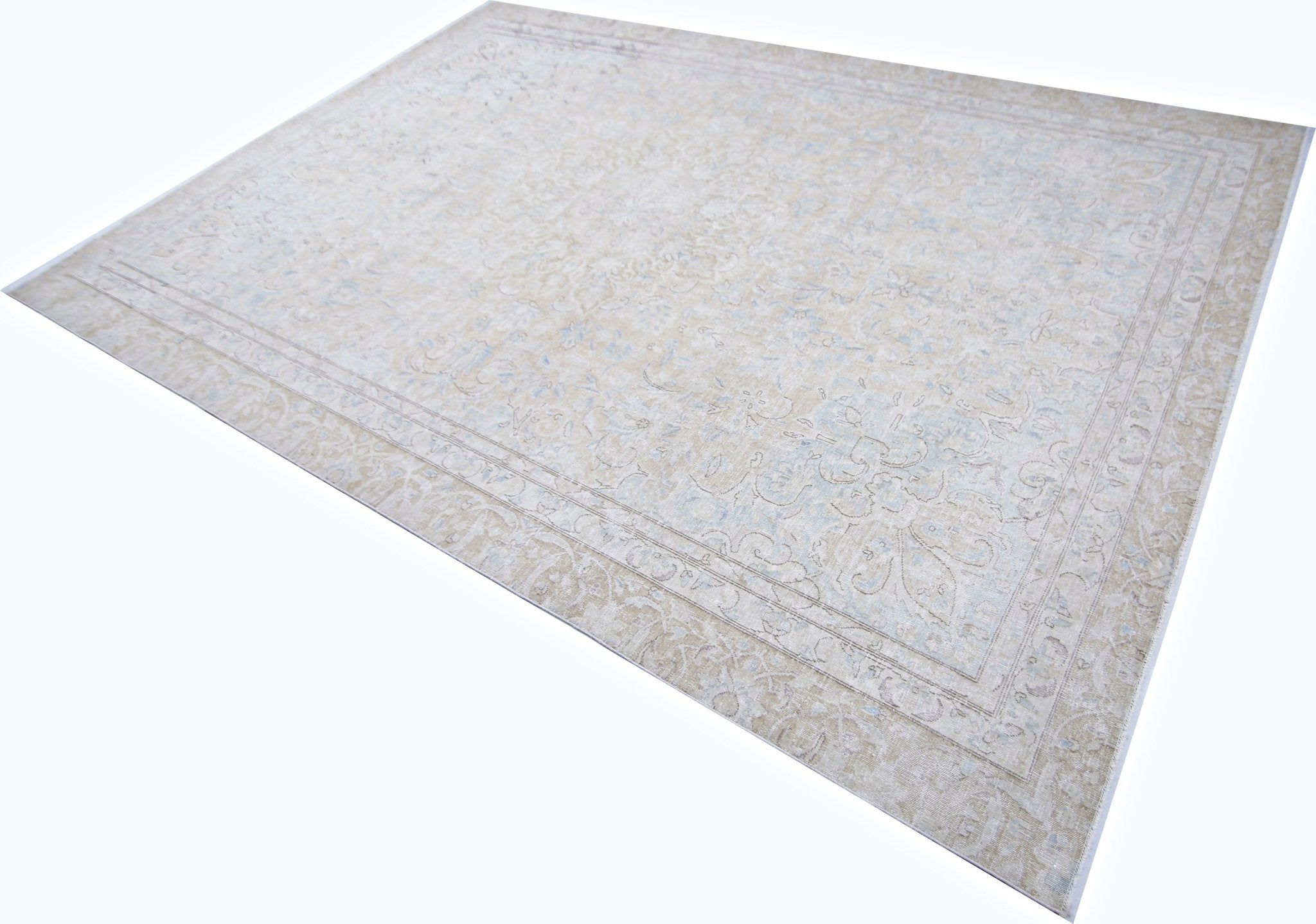 Handmade Vintage Persian Kerman Rug | 350 x 239 cm | 11'6" x 7'10" - Najaf Rugs & Textile