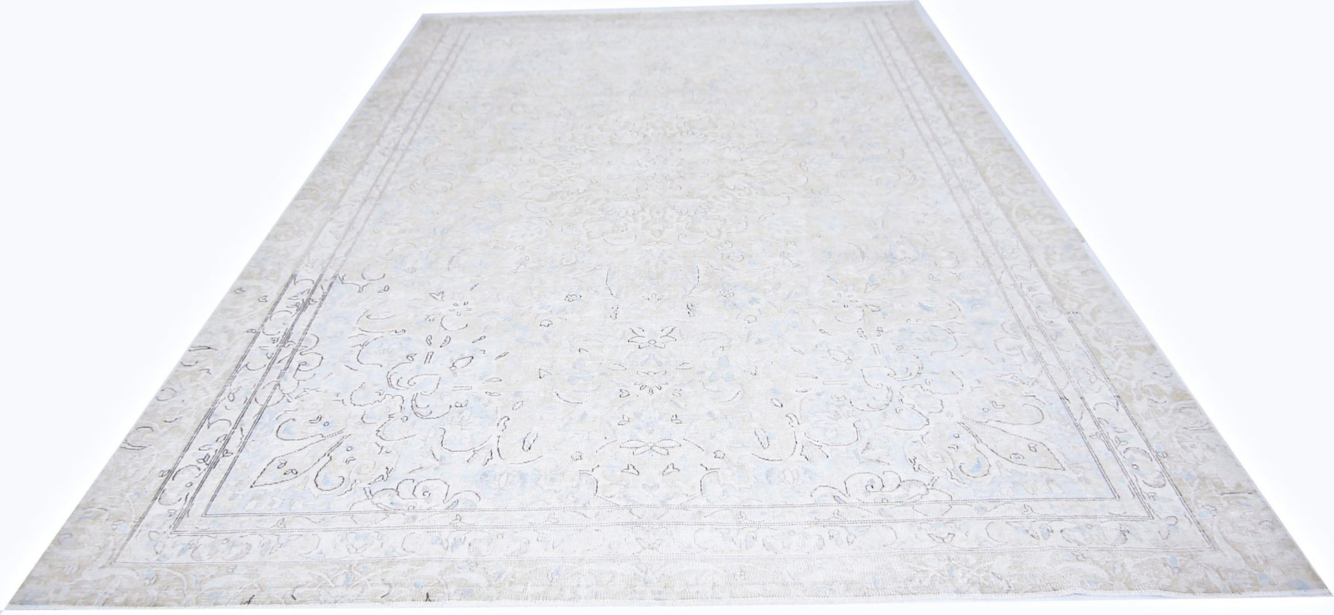 Handmade Vintage Persian Kerman Rug | 350 x 239 cm | 11'6" x 7'10" - Najaf Rugs & Textile