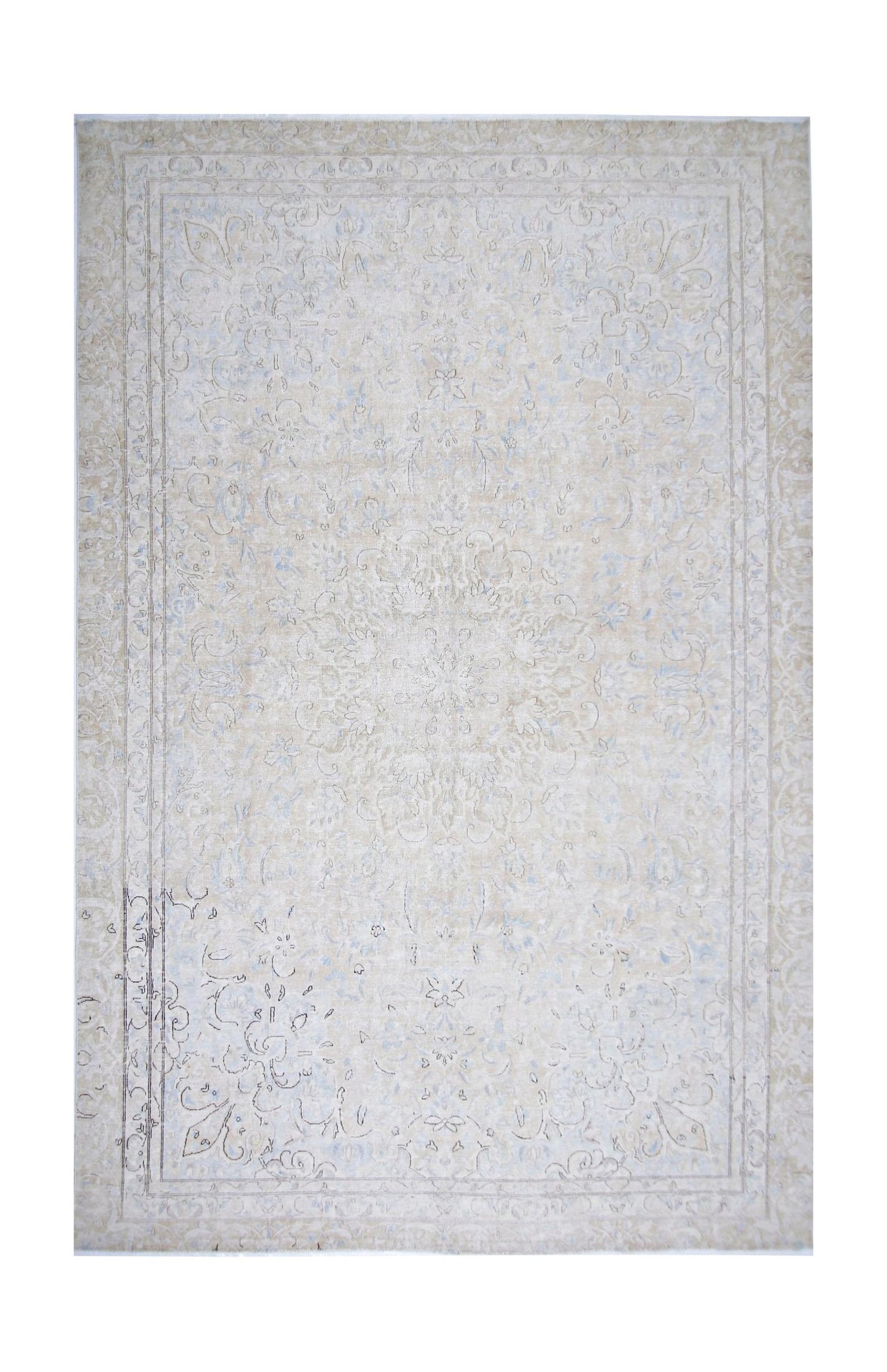 Handmade Vintage Persian Kerman Rug | 350 x 239 cm | 11'6" x 7'10" - Najaf Rugs & Textile