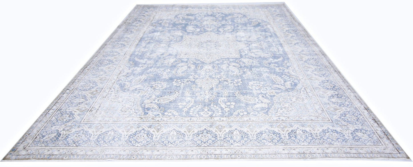 Handmade Vintage Persian Kerman Rug | 358 x 277 cm | 11'9" x 9'1" - Najaf Rugs & Textile