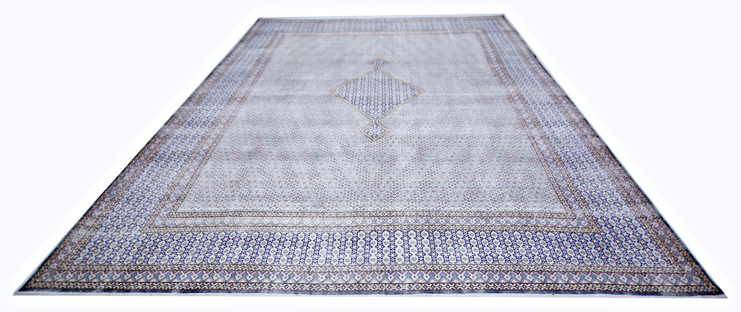 Handmade Vintage Persian Kerman Rug | 364 x 286 cm | 11'11" x 9'5" - Najaf Rugs & Textile