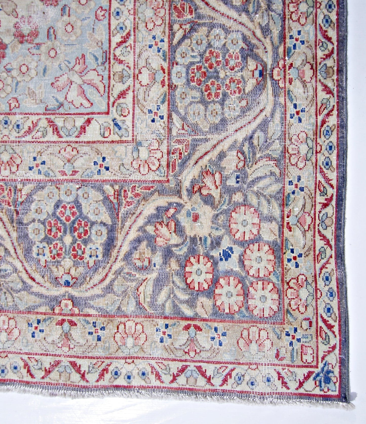 Handmade Vintage Persian Kerman Rug | 364 x 292 cm | 11'11" x 9'7" - Najaf Rugs & Textile