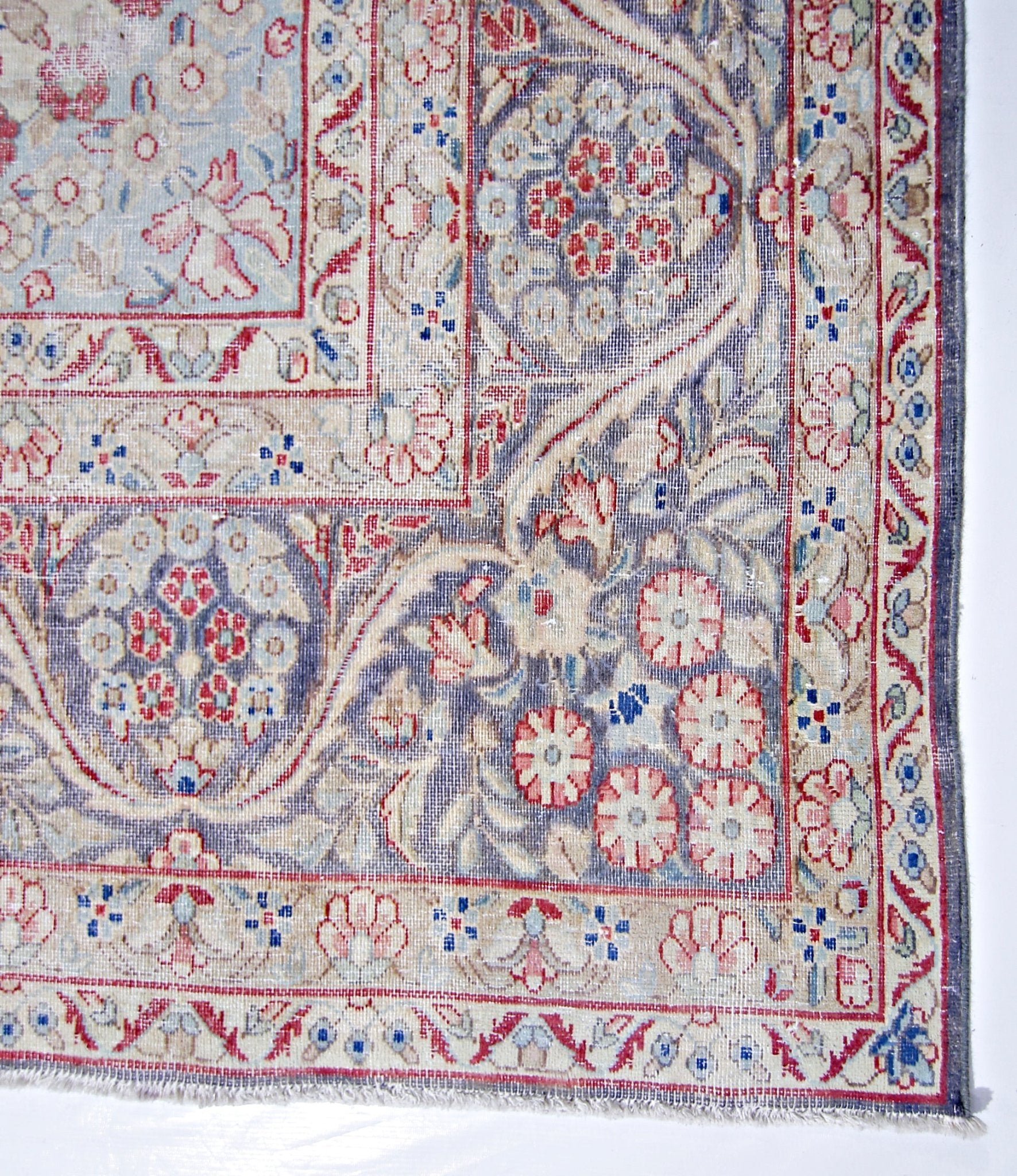 Handmade Vintage Persian Kerman Rug | 364 x 292 cm | 11'11" x 9'7" - Najaf Rugs & Textile