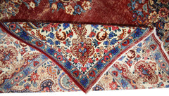 Handmade Vintage Persian Kerman Rug | 370 x 263 cm | 12'2" x 8'8" - Najaf Rugs & Textile
