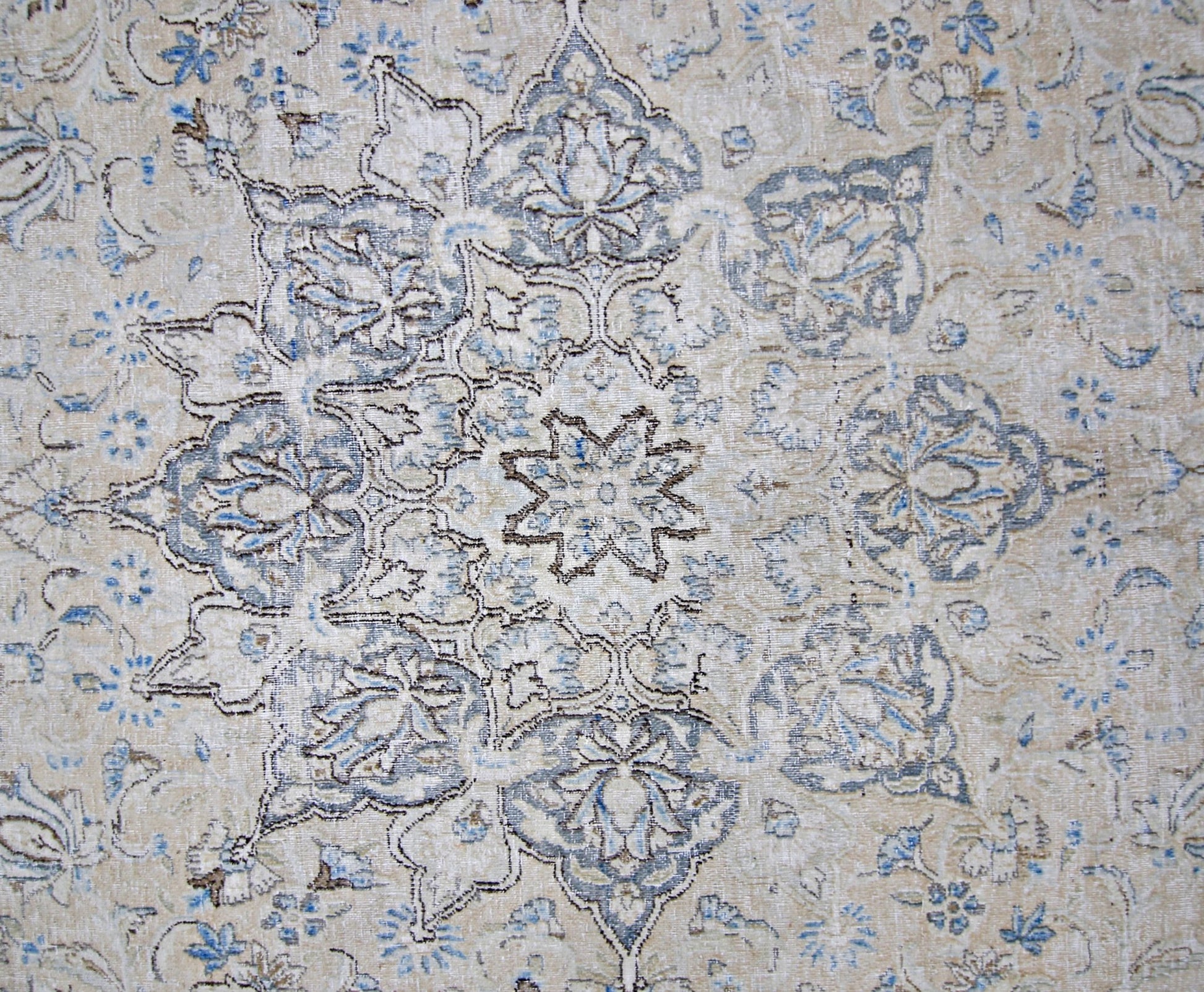 Handmade Vintage Persian Kerman Rug | 370 x 269 cm | 12'2" x 8'10" - Najaf Rugs & Textile