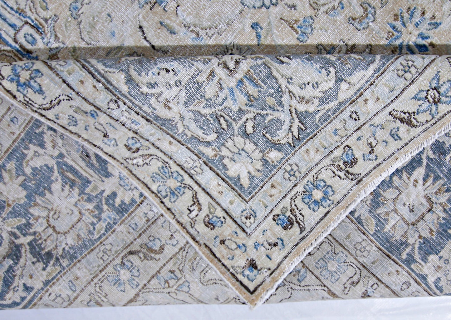Handmade Vintage Persian Kerman Rug | 370 x 269 cm | 12'2" x 8'10" - Najaf Rugs & Textile