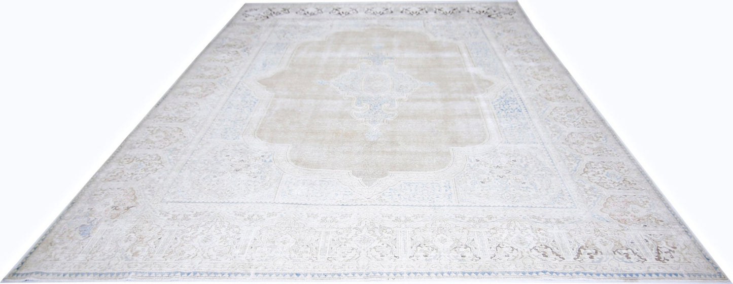 Handmade Vintage Persian Kerman Rug | 374 x 301 cm | 12'3" x 9'10" - Najaf Rugs & Textile