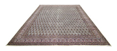 Handmade Vintage Persian Senneh Paisley Rug | 387 x 295 cm | 12'8" x 9'8" - Najaf Rugs & Textile